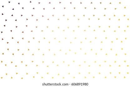 Light Pink, Yellow vector geometric simple minimalistic background, which consist of triangles on white background. Triangular pattern with gradient for your business design. 