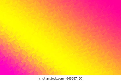 Light Pink, Yellow vector geometric simple minimalistic background, which consist of triangles on white background. Triangular pattern with gradient for your business design. 
