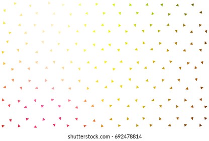 Light Pink, Yellow vector geometric simple minimalistic background, which consist of triangles on white background. Triangular pattern with gradient for your business design. 