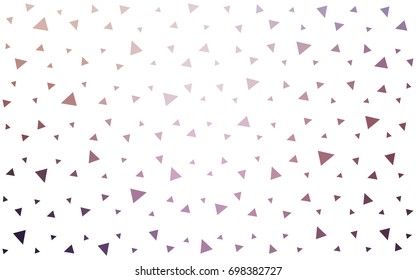 Light Pink, Yellow vector geometric simple minimalistic background, which consist of triangles on white background. Triangular pattern with gradient for your business design. 