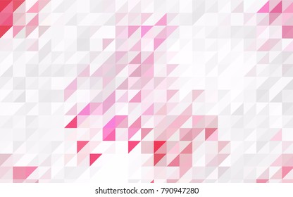 Light Pink, Yellow vector geometric simple minimalistic background, which consist of triangles on white background. Triangular pattern with gradient for your business design. 