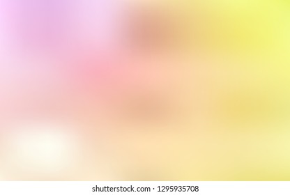 Light Pink, Yellow vector glossy abstract layout. Glitter abstract illustration with gradient design. New design for your business.
