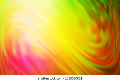 Light Pink, Yellow vector glossy abstract backdrop. Creative illustration in halftone style with gradient. Background for a cell phone.