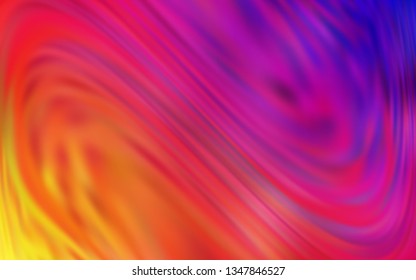 Light Pink, Yellow vector glossy abstract backdrop. Shining colored illustration in smart style. Background for a cell phone.