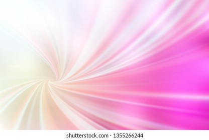 Light Pink, Yellow vector glossy abstract layout. Colorful abstract illustration with gradient. Elegant background for a brand book.