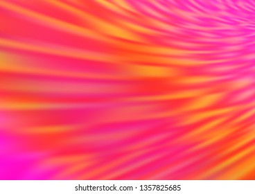 Light Pink, Yellow vector glossy bokeh pattern. A vague abstract illustration with gradient. The template can be used for your brand book.