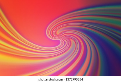 Light Pink, Yellow vector glossy abstract backdrop. Colorful abstract illustration with gradient. Background for designs.