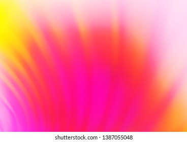Light Pink, Yellow vector glossy abstract template. An elegant bright illustration with gradient. The template can be used for your brand book.