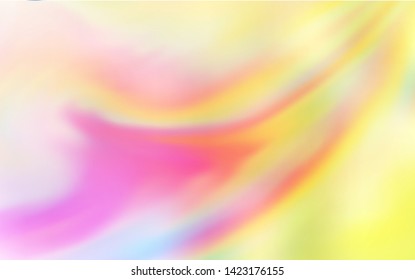 Light Pink, Yellow vector glossy abstract layout. Creative illustration in halftone style with gradient. Elegant background for a brand book.