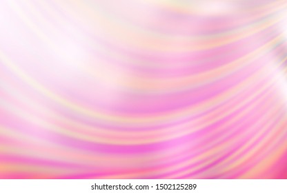 Light Pink, Yellow vector glossy abstract backdrop. Glitter abstract illustration with gradient design. New way of your design.