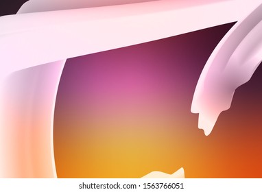 Light Pink, Yellow vector glossy abstract layout. New colored illustration in blur style with gradient. New design for your business.