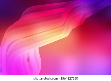 Light Pink, Yellow vector glossy abstract layout. New colored illustration in blur style with gradient. New style for your business design.