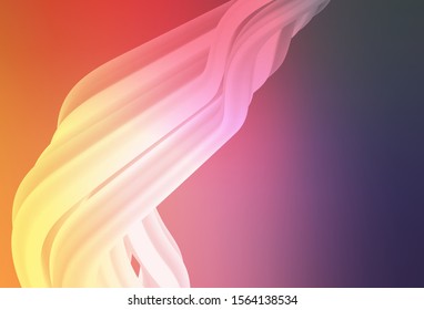 Light Pink, Yellow vector glossy abstract layout. An elegant bright illustration with gradient. New way of your design.