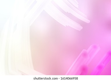 Light Pink, Yellow vector glossy abstract background. Abstract colorful illustration with gradient. New style design for your brand book.