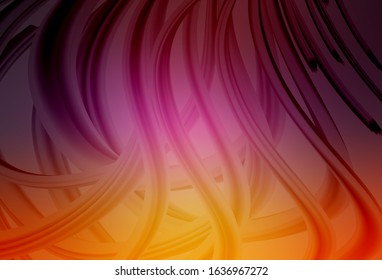Light Pink, Yellow vector glossy abstract background. A completely new colored illustration in blur style. The best blurred design for your business.