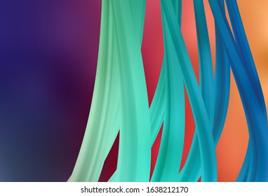 Light Pink, Yellow vector glossy abstract background. A completely new colored illustration in blur style. Background for a cell phone.