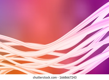 Light Pink, Yellow vector glossy abstract background. Shining colorful illustration in smart style. New style design for your brand book.