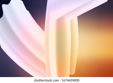 Diseño abstracto brillante vectorial amarillo rosa claro. Ilustración abstracta moderna con degradado. Nuevo diseño de estilo para su libro de marca.