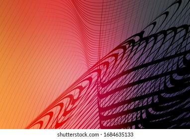 Light Pink, Yellow vector glossy abstract background. Colorful abstract illustration with gradient. New way of your design.