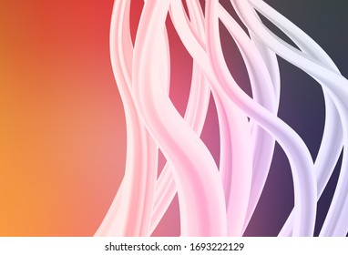 Diseño abstracto brillante vectorial amarillo rosa claro. Brillante ilustración colorida de estilo elegante. Antecedentes elegantes para un libro de marca.