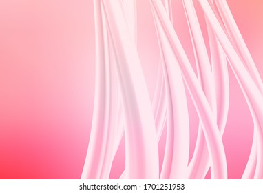 Hellrosa, gelber, glänzender, abstrakter Hintergrund. Farbige abstrakte Illustration mit Farbverlauf. Hintergrund für ein Handy.