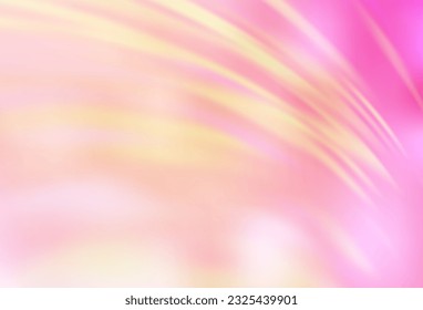 Light Pink, Yellow vector glossy abstract backdrop. An elegant bright illustration with gradient. Elegant background for a brand book.