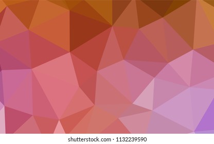 Light Pink, Yellow vector gradient triangles template. Triangular geometric sample with gradient.  A completely new design for your leaflet.