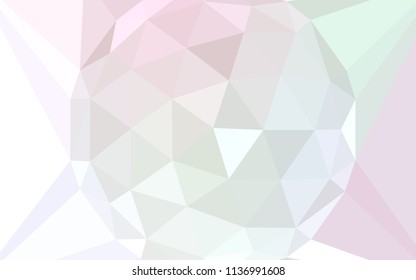 Light Pink, Yellow vector gradient triangles pattern with a gem in a centre. Polygonal illustration, which consists of triangles. New template for your brand book.