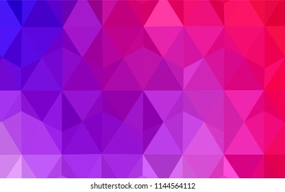 Light Pink, Yellow vector gradient triangles texture. Colorful illustration in polygonal style with gradient. Brand new style for your business design.