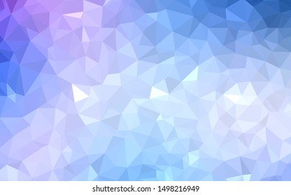 Light Pink, Yellow vector gradient triangles template. A sample with polygonal shapes. Polygonal design for your web site.