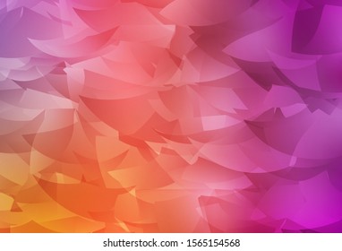Light Pink, Yellow vector gradient triangles texture. Glitter abstract illustration with an elegant triangles. Completely new template for your banner.