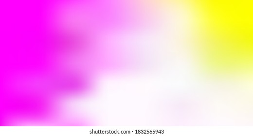 Light pink, yellow vector gradient blur backdrop. Colorful abstract illustration with blur gradient. Best choice for your design.