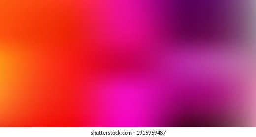 Light pink, yellow vector gradient blur drawing. Colorful gradient abstract illustration in blur style. Sample for your designs.