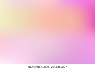 Light pink, yellow vector gradient blur layout. Blurred abstract gradient illustration in simple style. Modern design for your apps.