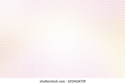Light Pink, Yellow vector illustration which consist of circles. Dotted gradient design for your business. Creative geometric background in halftone style with colored spots.