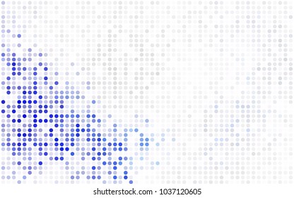 Light Pink, Yellow vector illustration which consist of circles. Dotted gradient design for your business. Creative geometric background in halftone style with colored spots.