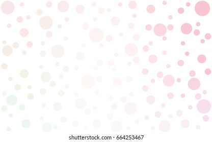 Light Pink, Yellow vector illustration which consist of circles. Dotted gradient design for your business. Creative geometric background in halftone style with colored spots.