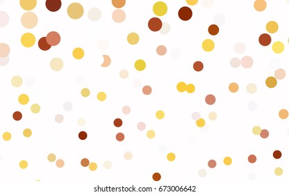 Light Pink, Yellow vector illustration which consist of circles. Dotted gradient design for your business. Creative geometric background in halftone style with colored spots.