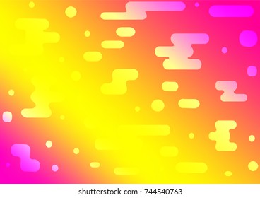 Light Pink, Yellow vector indian curved background. Blurred decorative design in Indian style with Zen tangles. The doodle design can be used for your web site.