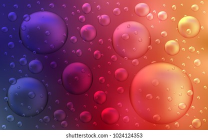 Light Pink, Yellow vector layout with circle shapes. Glitter abstract illustration with blurred drops of rain. The pattern can be used for aqua ad, booklets.