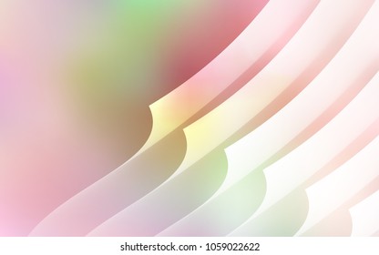 Light Pink, Yellow vector layout with flat lines. Decorative shining illustration with lines on abstract template. Smart design for your business advert.