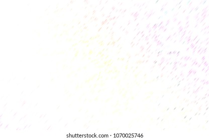 Light Pink, Yellow vector layout with flat lines. Glitter abstract illustration with colored sticks. Best design for your ad, poster, banner.