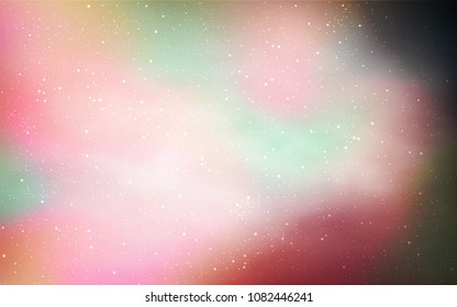 Light Pink, Yellow vector layout with cosmic stars. Modern abstract illustration with Big Dipper stars. Pattern for futuristic ad, booklets.