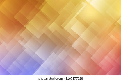 Light Pink, Yellow vector layout with flat lines. Lines on blurred abstract background with gradient. The pattern for ad, booklets, leaflets.