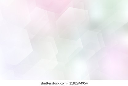 Light Pink, Yellow vector layout with hexagonal shapes. Design in abstract style with hexagons. Beautiful design for your business advert.