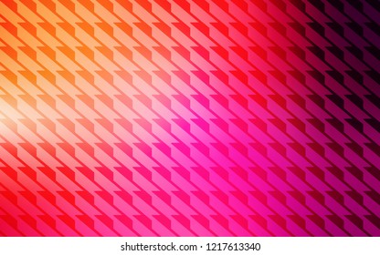 Light Pink, Yellow vector layout with flat lines. Blurred decorative design in simple style with lines. Best design for your ad, poster, banner.