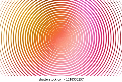 Light Pink, Yellow vector layout with circle shapes. Glitter abstract illustration with blurred drops of rain. Design for business adverts.