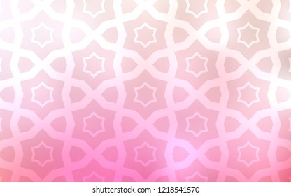 Light Pink, Yellow vector layout with bright stars. Stars on blurred abstract background with gradient. Smart design for your business advert.