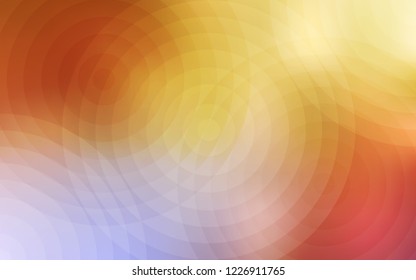 Light Pink, Yellow vector layout with circle shapes. Glitter abstract illustration with blurred drops of rain. Beautiful design for your business advert.