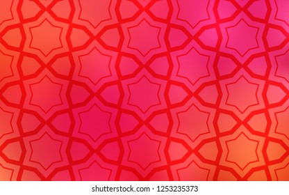 Light Pink, Yellow vector layout with bright stars. Modern geometrical abstract illustration with stars. Pattern for wrapping gifts.